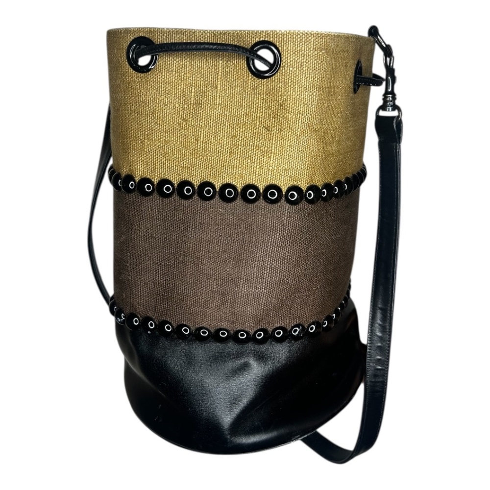 Leather Bucket Purse made in paris